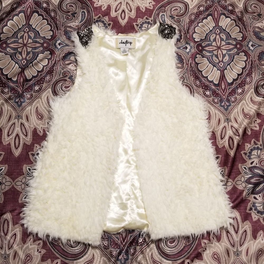 Daytrip Fur Embellished Vest